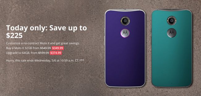 Fotografía - [Alertes bonnes affaires] de réduire de 225 $ sur un Moto X (2ème génération) De Motorola.com Avec des prix commençant à 350 $ et 32 ​​Go gratuit à niveau de mémoire